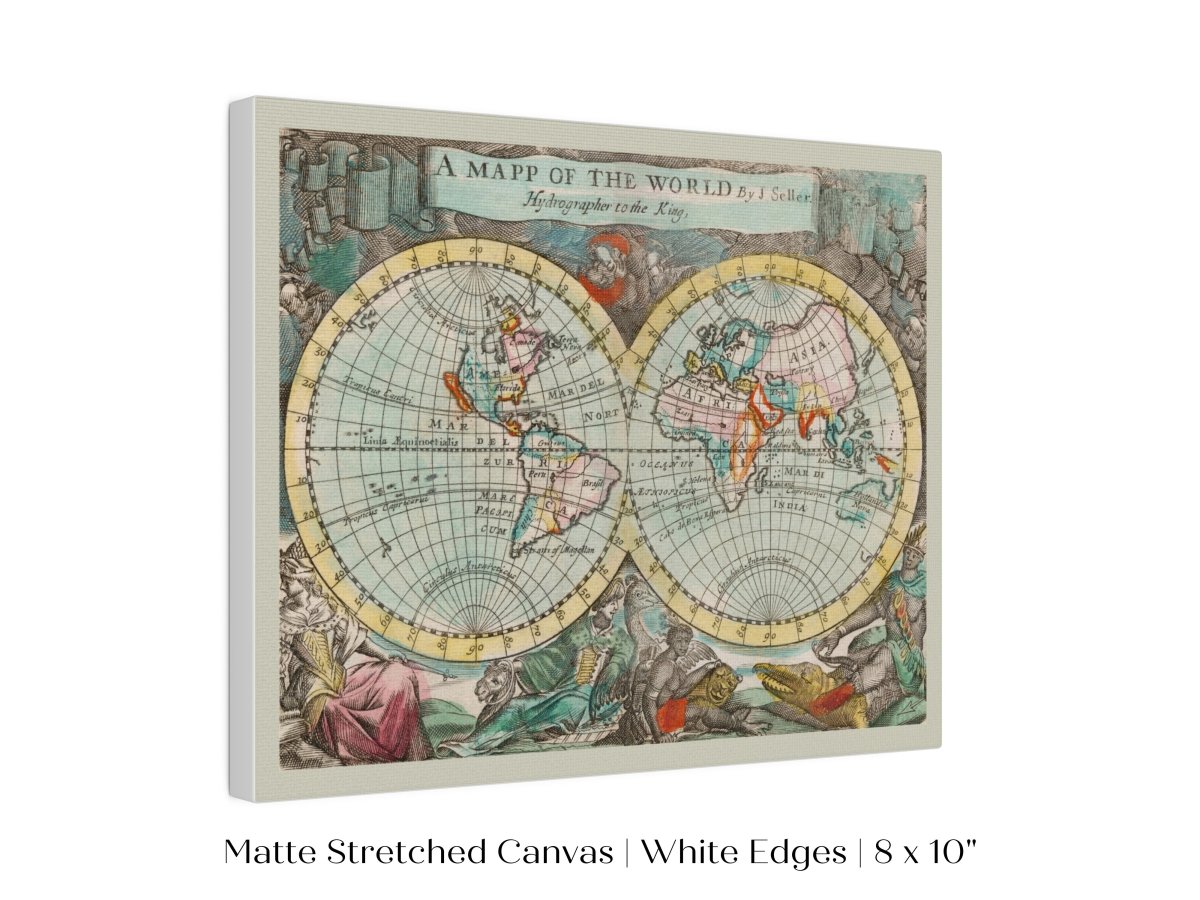 Map of the World | P360 - Single Art Prints - Piccolo Fiore Prints