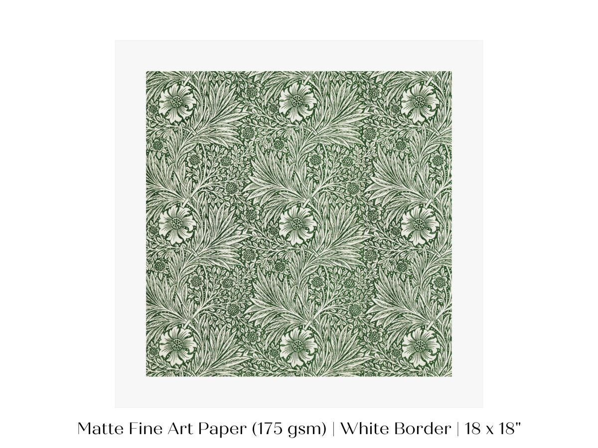 Marigold | William Morris | P348 - Single Square Art Prints - Piccolo Fiore Prints