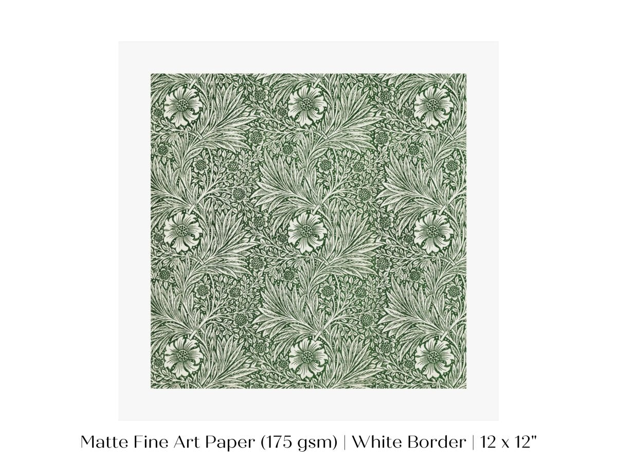 Marigold | William Morris | P348 - Single Square Art Prints - Piccolo Fiore Prints