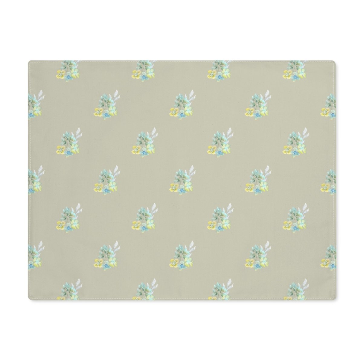 Meadow Bouquet in Beige | Placemat - Cotton Twill Placemat - Piccolo Fiore Prints