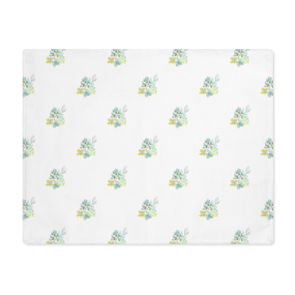 Meadow Bouquet in White | Placemat - Cotton Twill Placemat - Piccolo Fiore Prints
