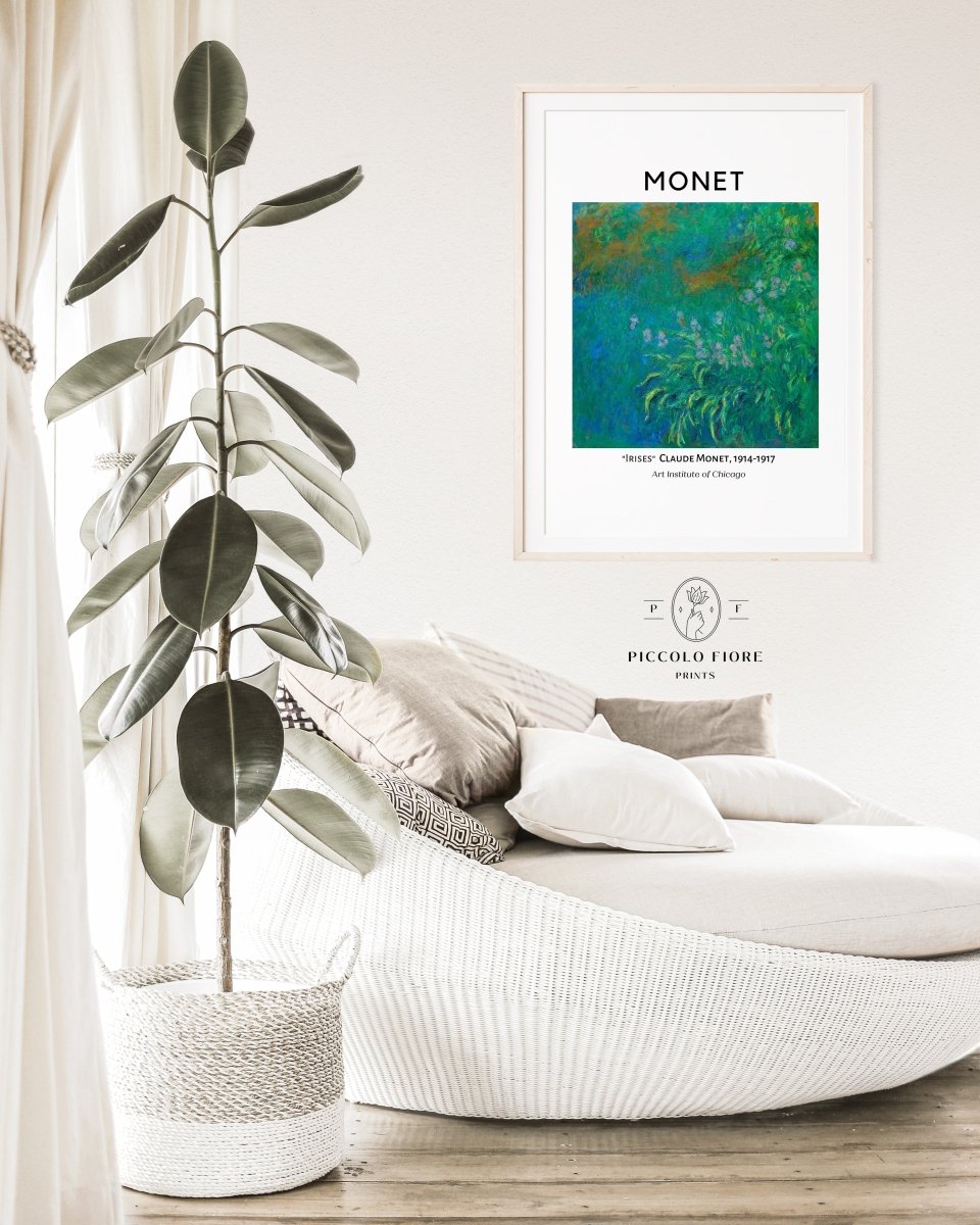 Monet Irises Exhibition Poster | P1 - Single Art Prints - Piccolo Fiore Prints