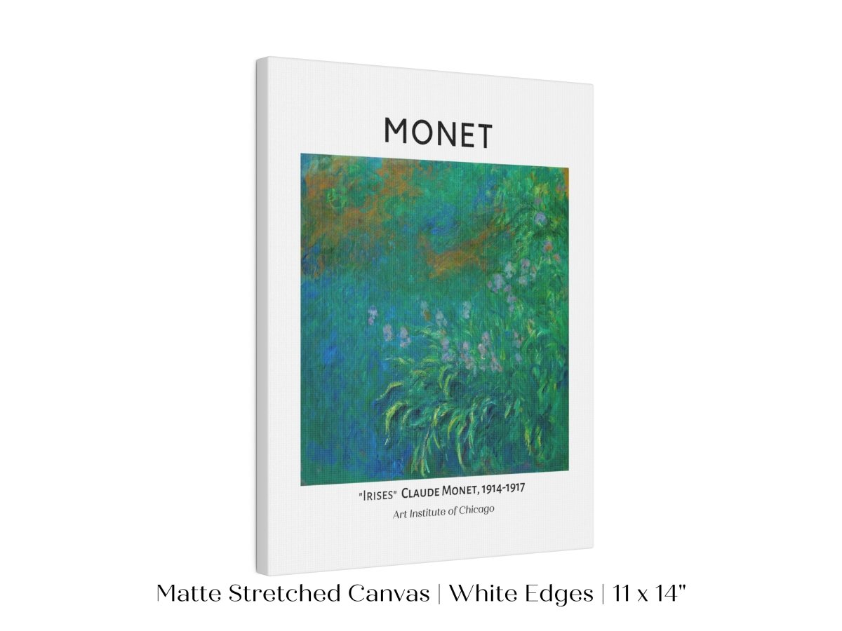 Monet Irises Exhibition Poster | P1 - Single Art Prints - Piccolo Fiore Prints