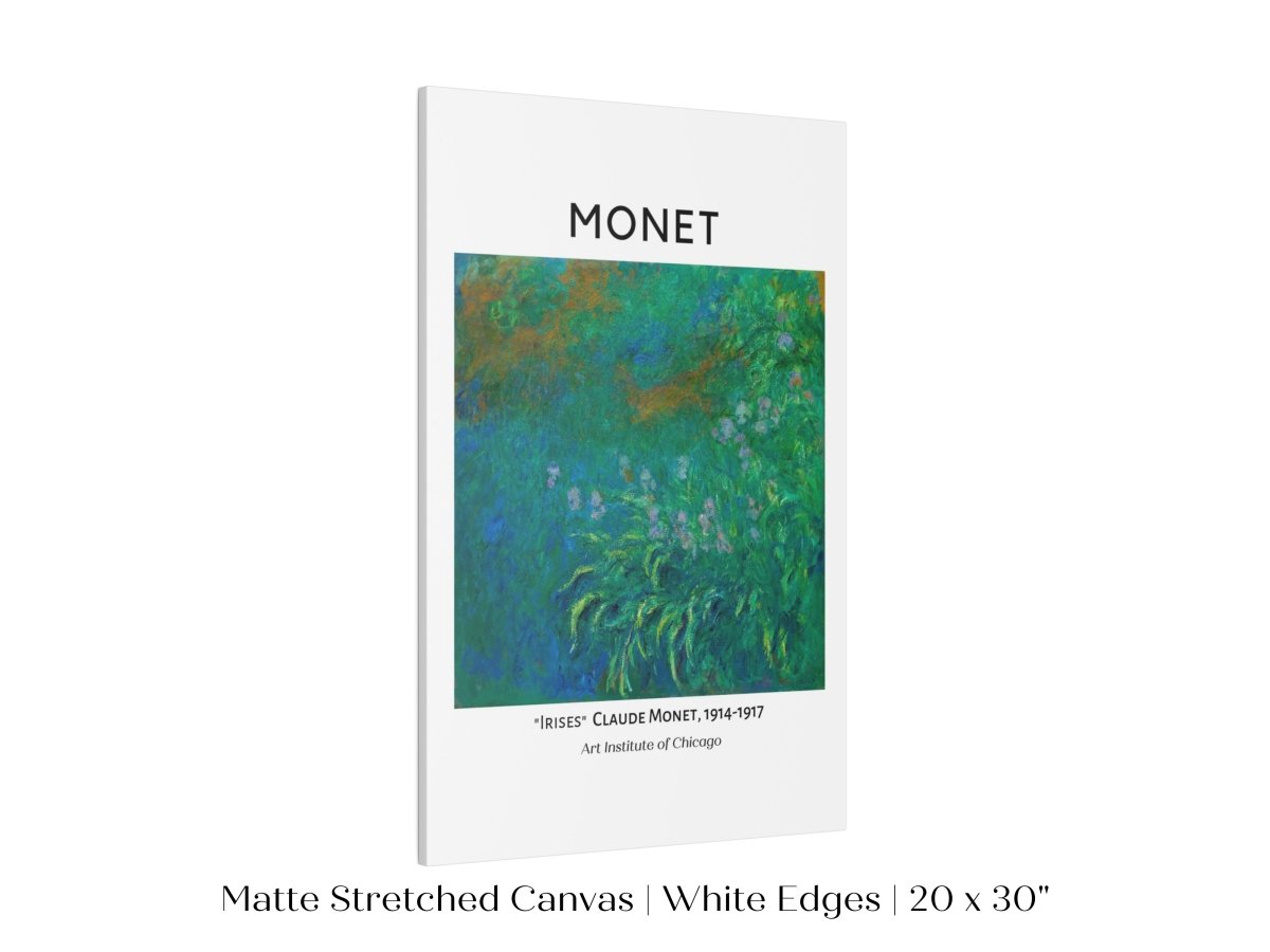 Monet Irises Exhibition Poster | P1 - Single Art Prints - Piccolo Fiore Prints