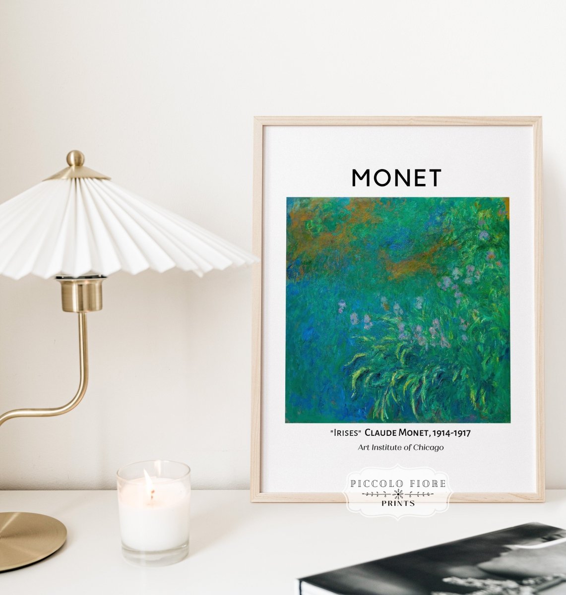 Monet Irises Exhibition Poster | P1 - Single Art Prints - Piccolo Fiore Prints