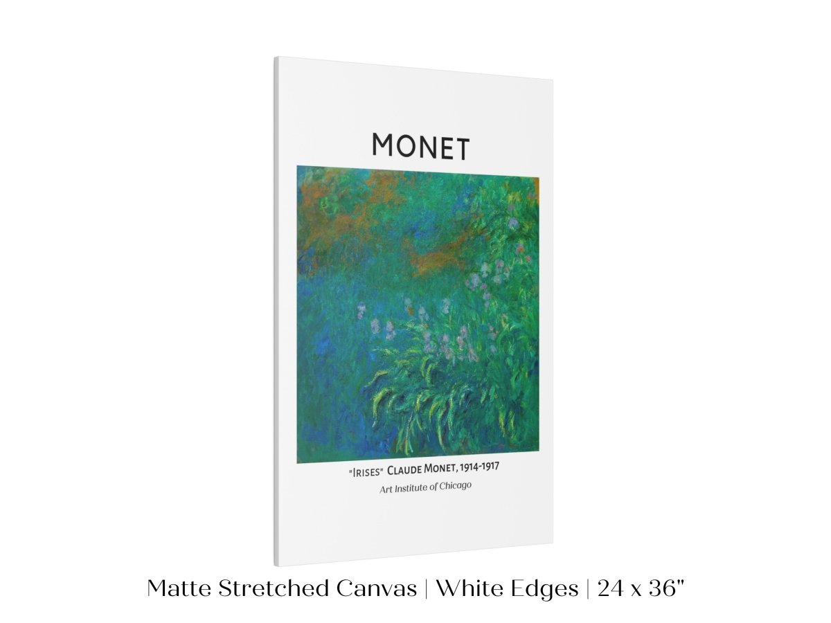 Monet Irises Exhibition Poster | P1 - Single Art Prints - Piccolo Fiore Prints