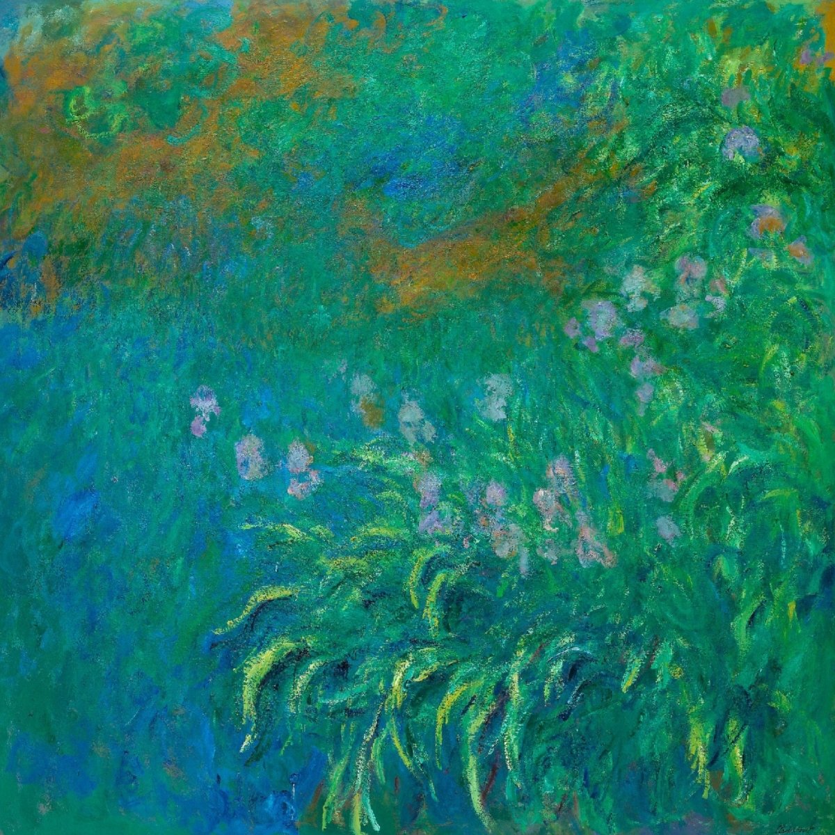 Monet Irises Exhibition Poster | P1 - Single Art Prints - Piccolo Fiore Prints