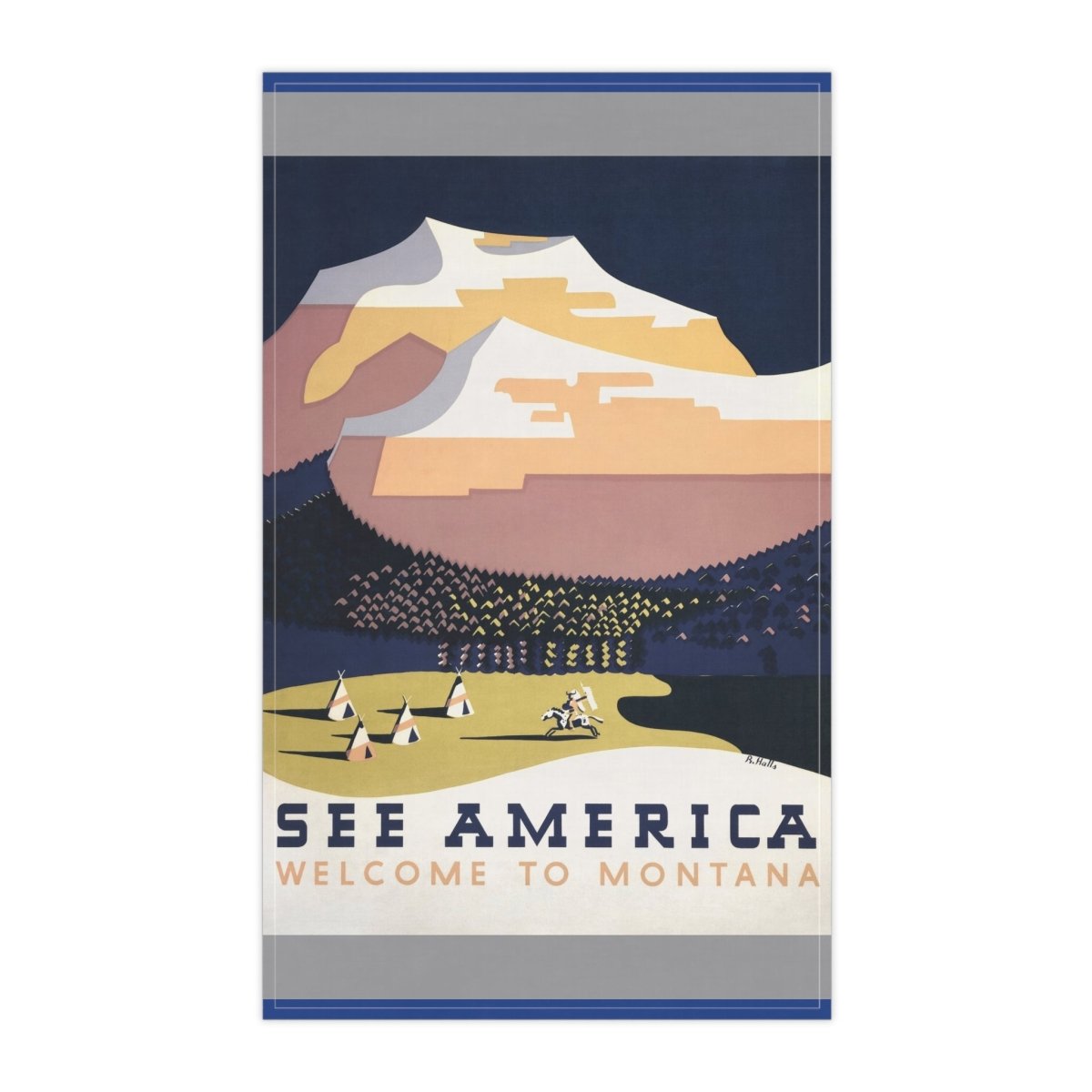 Montana | Tea Towel - Tea Towel - Piccolo Fiore Prints