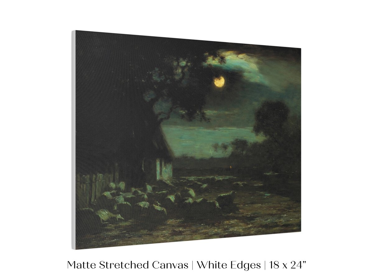 Moonlit Sheepyard | P195 - Single Art Prints - Piccolo Fiore Prints