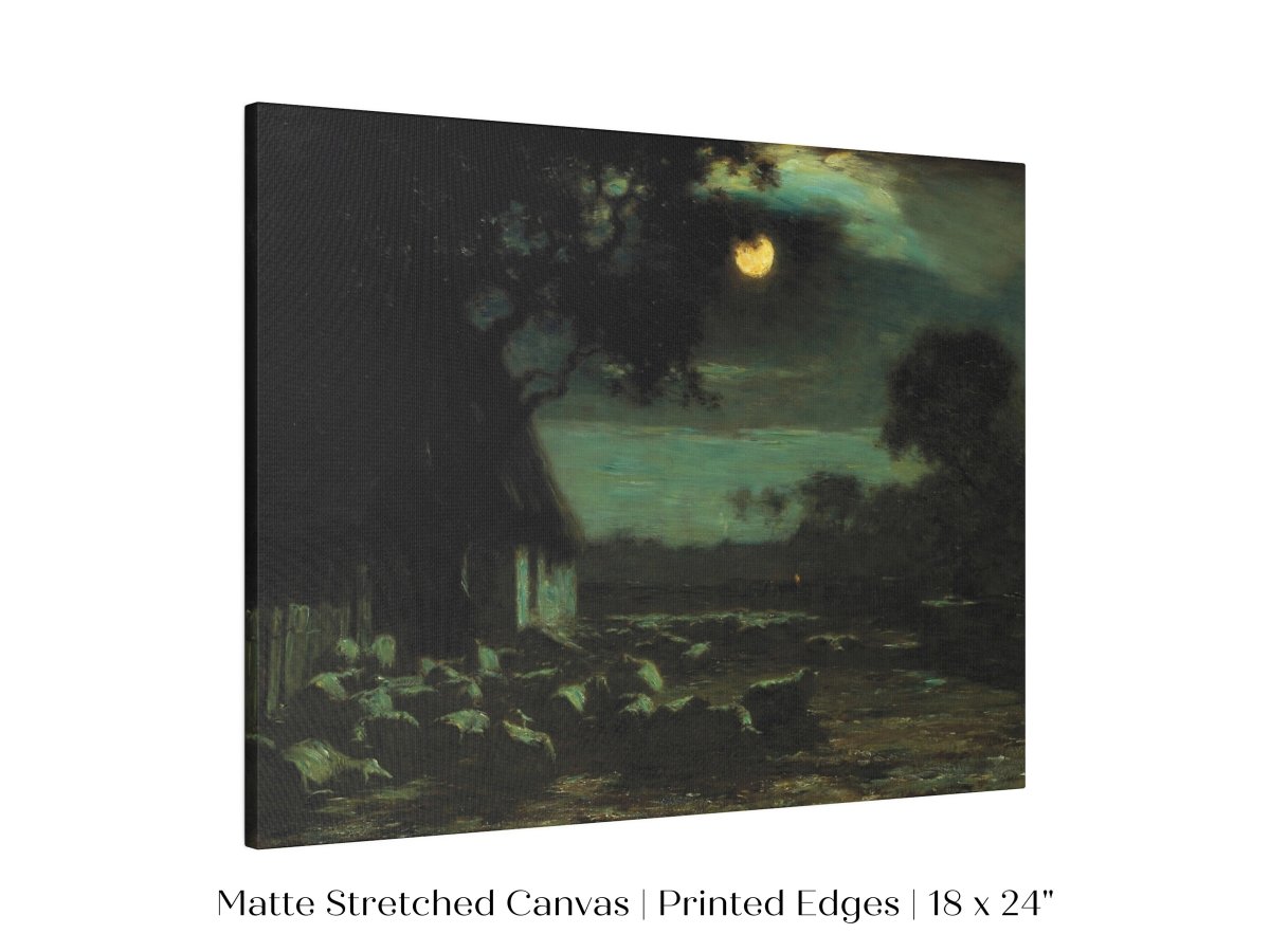 Moonlit Sheepyard | P195 - Single Art Prints - Piccolo Fiore Prints