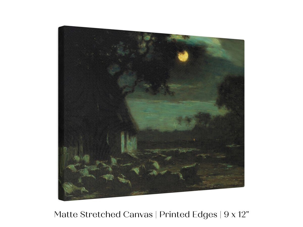 Moonlit Sheepyard | P195 - Single Art Prints - Piccolo Fiore Prints