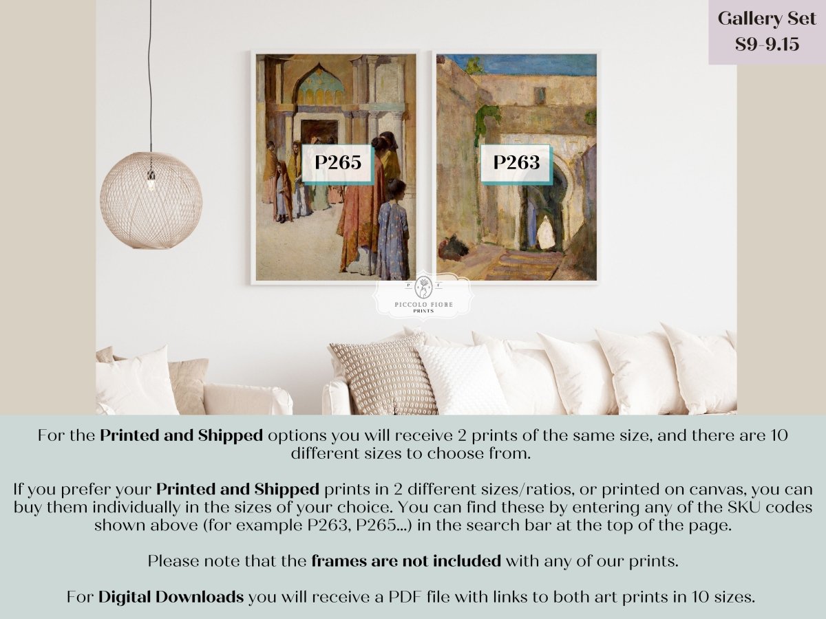 Morocco | Gallery Wall Set | 2 Prints | S9 - 9.15 - Gallery Wall Set - Piccolo Fiore Prints