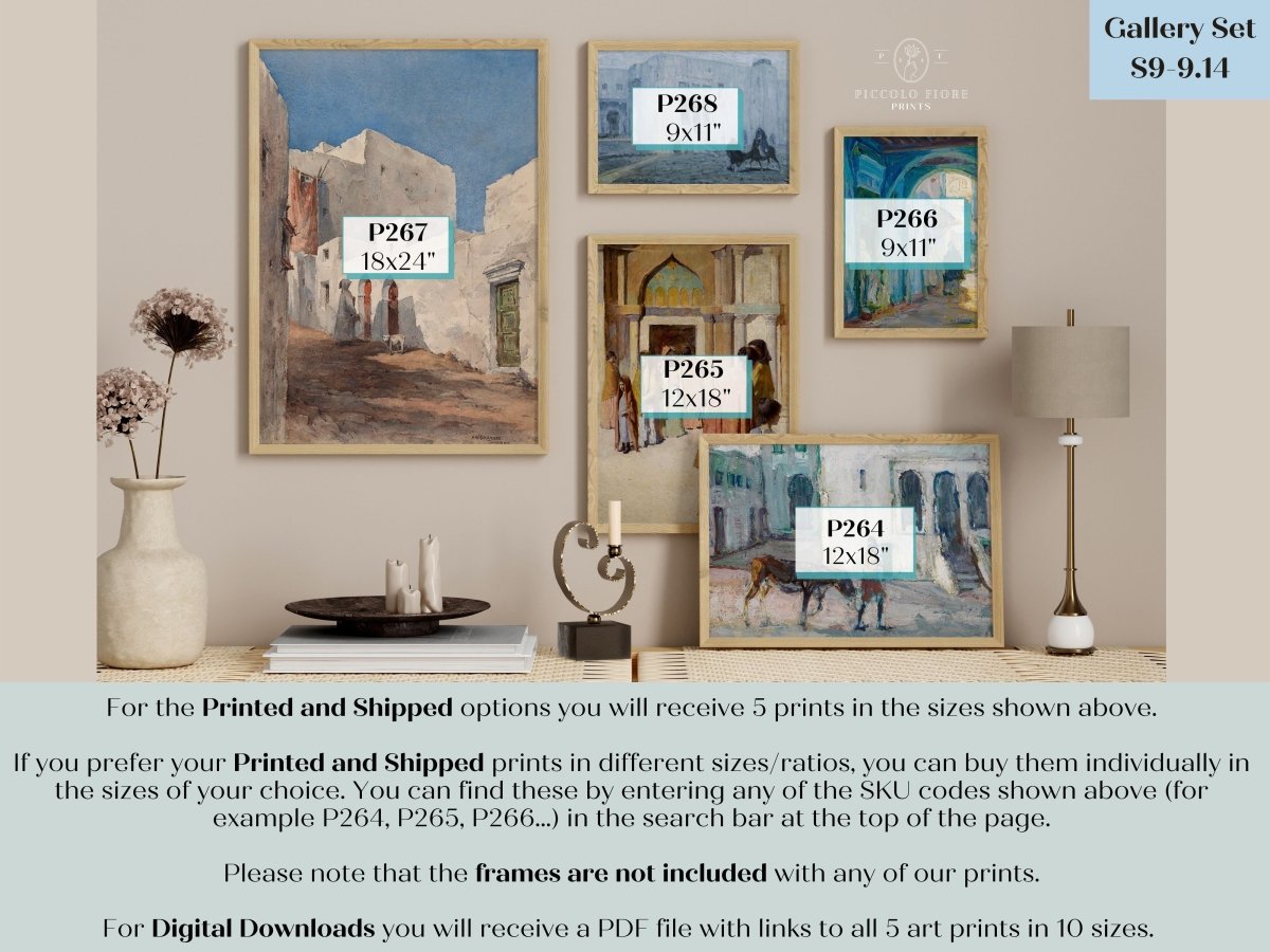 Morocco Gallery Wall Set | 5 Prints | S9 - 9.14 - Gallery Wall Set - Piccolo Fiore Prints