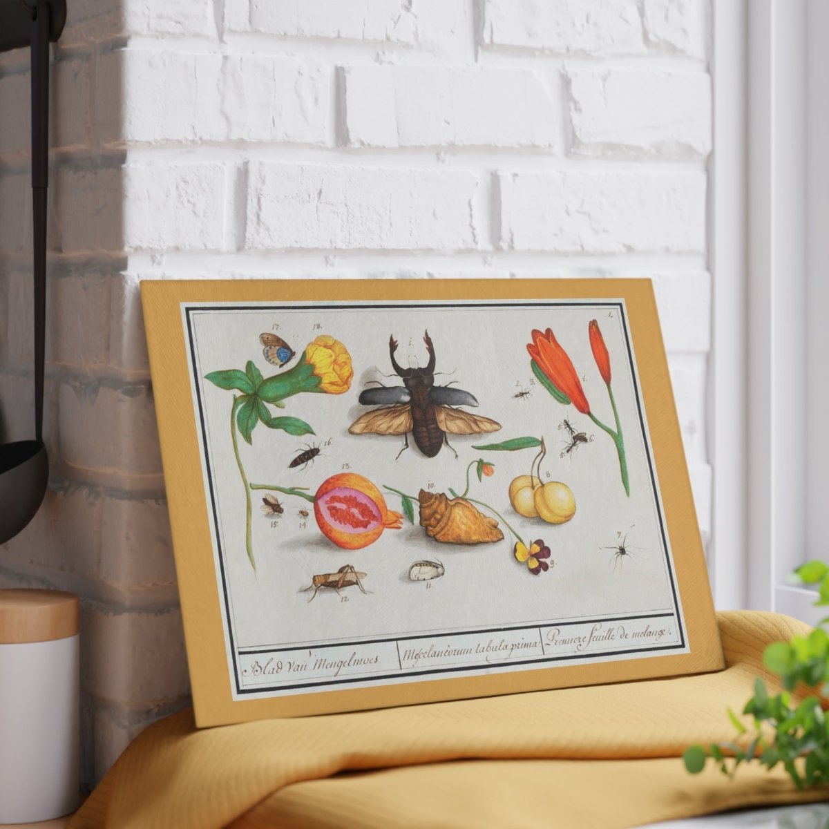 Natural History Ensemble No. 1 | Glass Chopping Board - Glass Chopping Board - Piccolo Fiore Prints