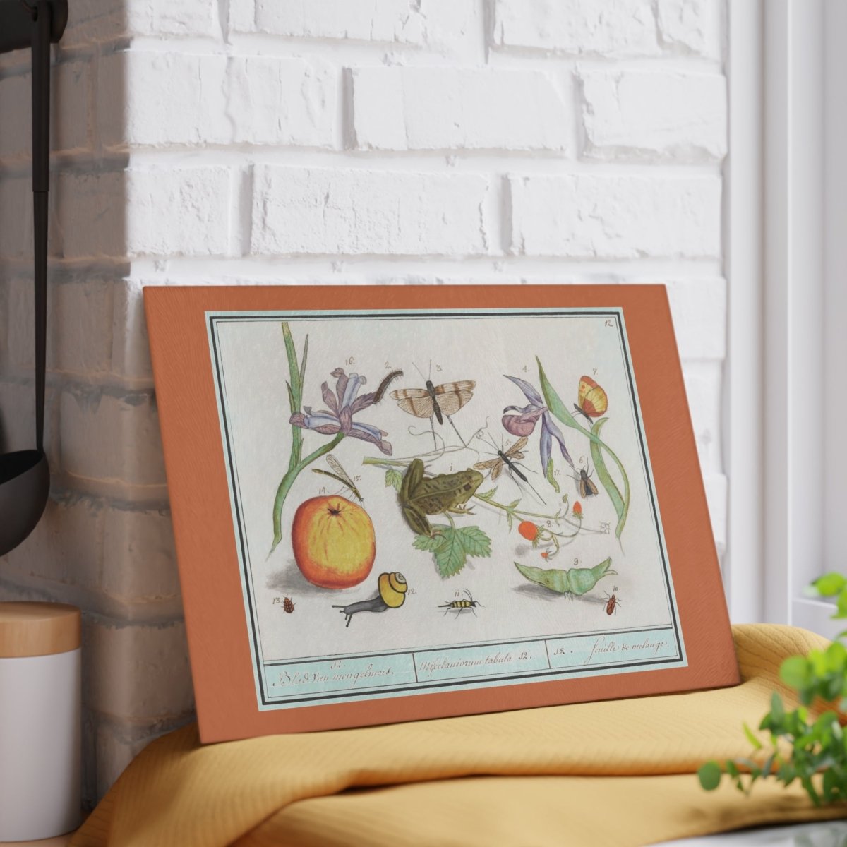 Natural History Ensemble No. 12 | Glass Chopping Board - Glass Chopping Board - Piccolo Fiore Prints