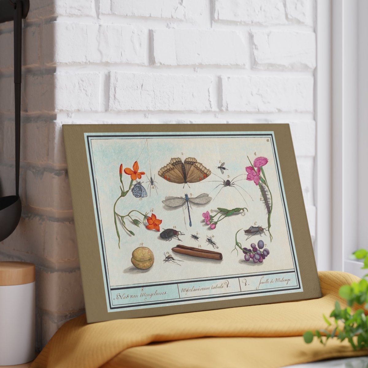 Natural History Ensemble No. 8 | Glass Chopping Board - Glass Chopping Board - Piccolo Fiore Prints