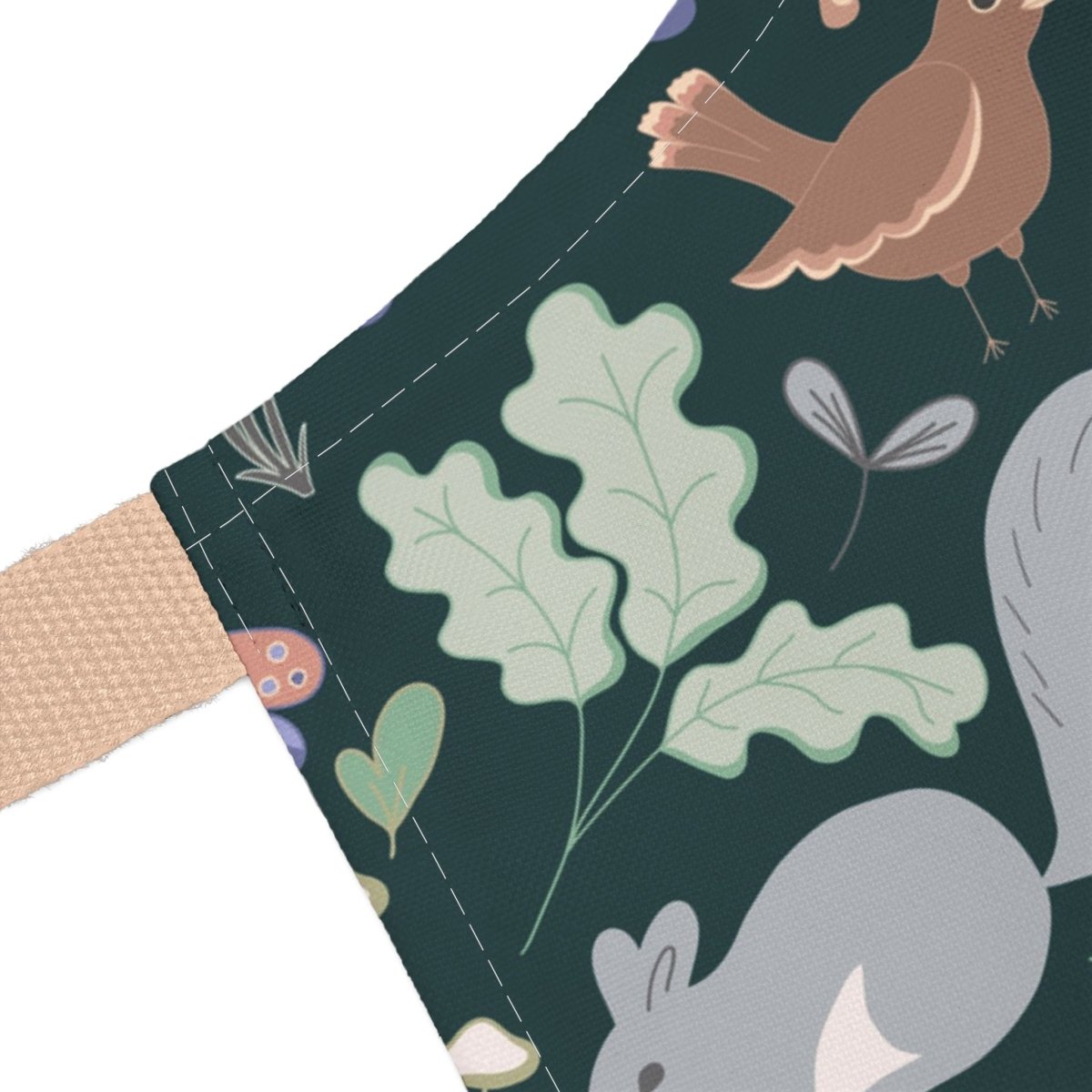 New Forest Inhabitants in Dark Green | Apron - Aprons - Piccolo Fiore Prints