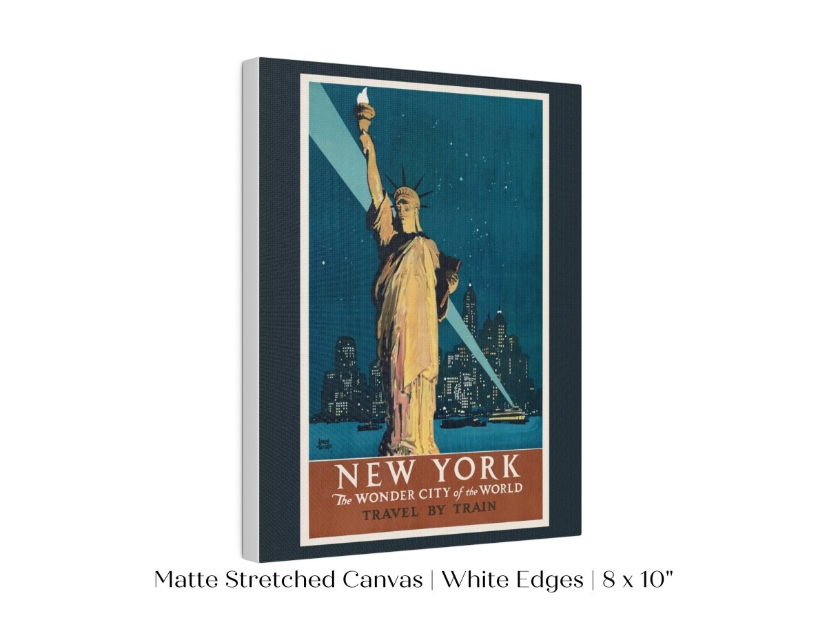 New York Travel By Train | P695 - Single Art Prints - Piccolo Fiore Prints