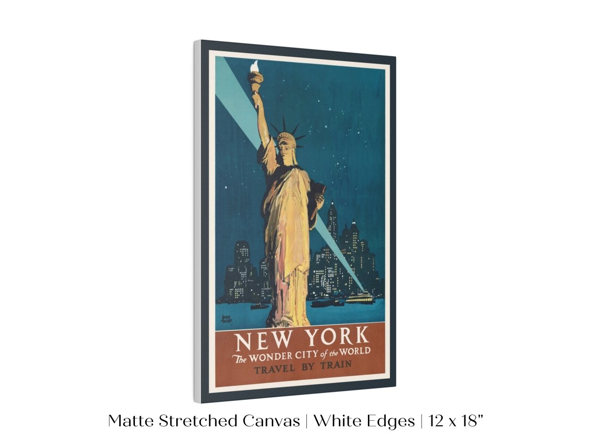 New York Travel By Train | P695 - Single Art Prints - Piccolo Fiore Prints