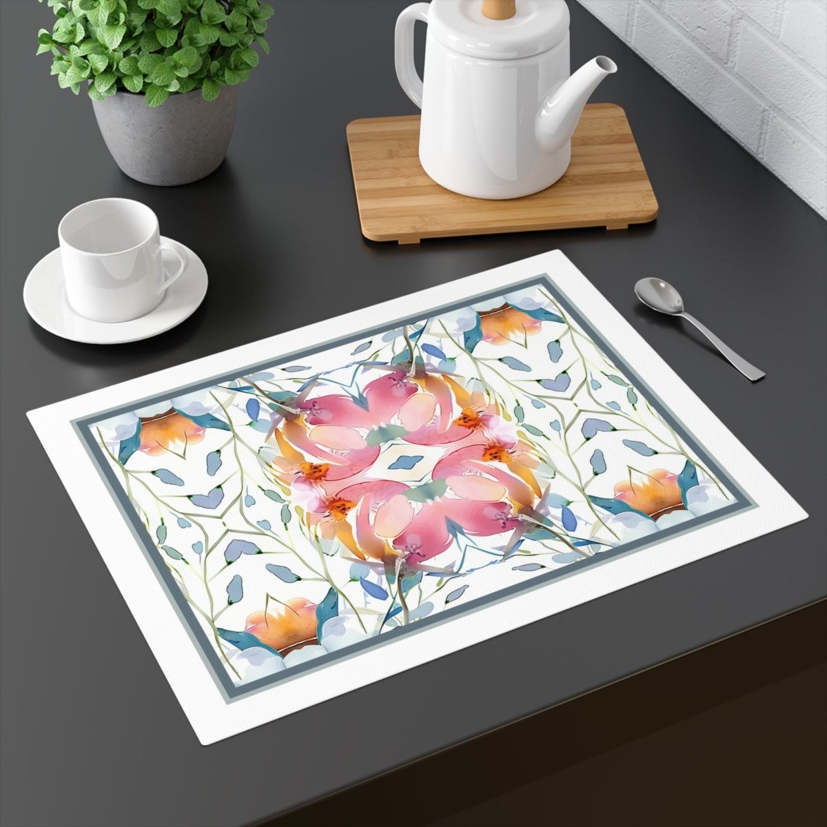 Nouveau Bloom | Placemat - Cotton Twill Placemat - Piccolo Fiore Prints