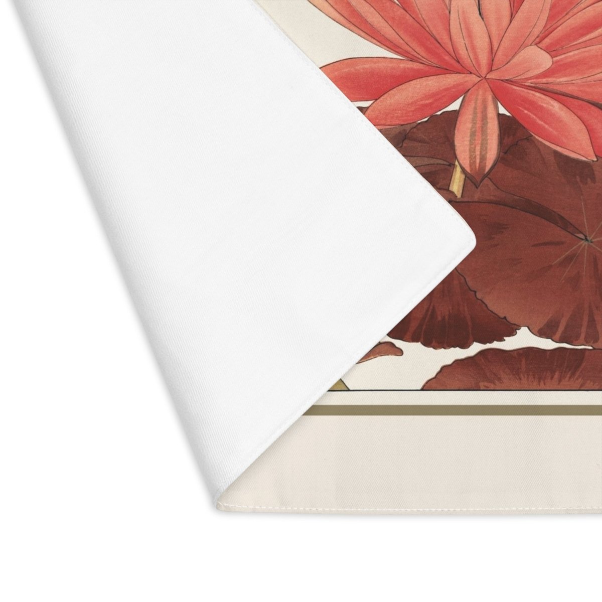 Nymphaea Lotus | Placemat - Cotton Twill Placemat - Piccolo Fiore Prints