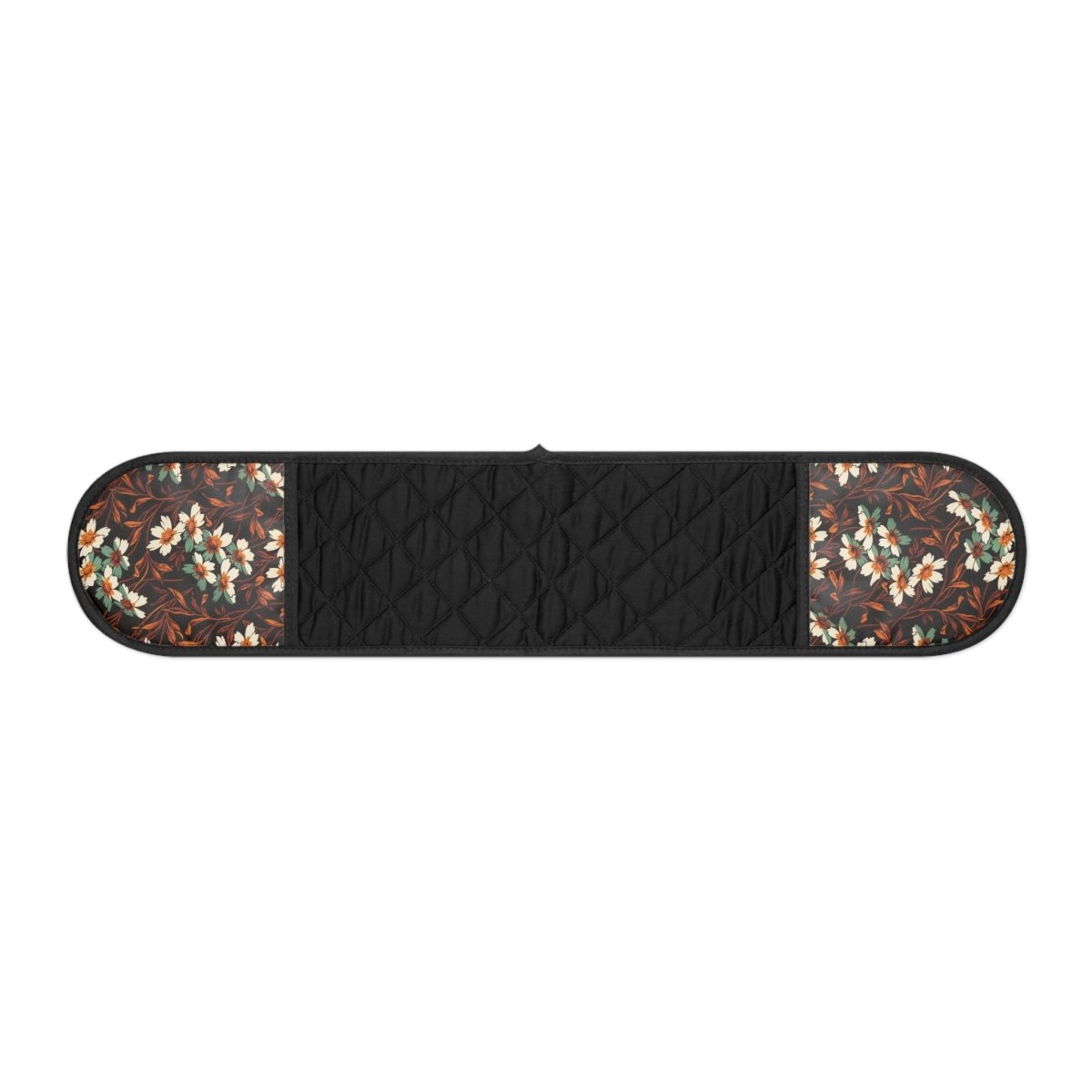 Orange and White Floral | Double Oven Mitt - Double Oven Mitt - Piccolo Fiore Prints