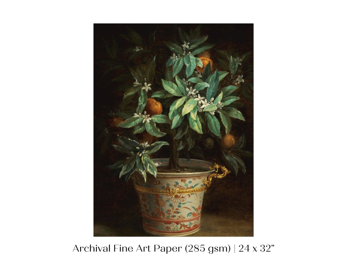 Orange Tree | P438 - Single Art Prints - Piccolo Fiore Prints