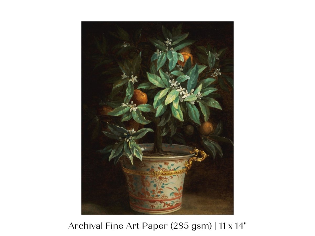 Orange Tree | P438 - Single Art Prints - Piccolo Fiore Prints