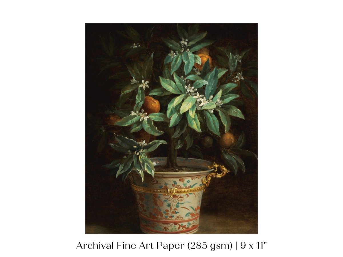Orange Tree | P438 - Single Art Prints - Piccolo Fiore Prints