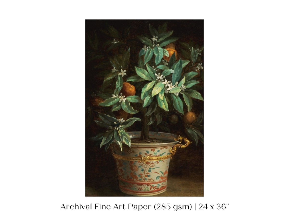 Orange Tree | P438 - Single Art Prints - Piccolo Fiore Prints