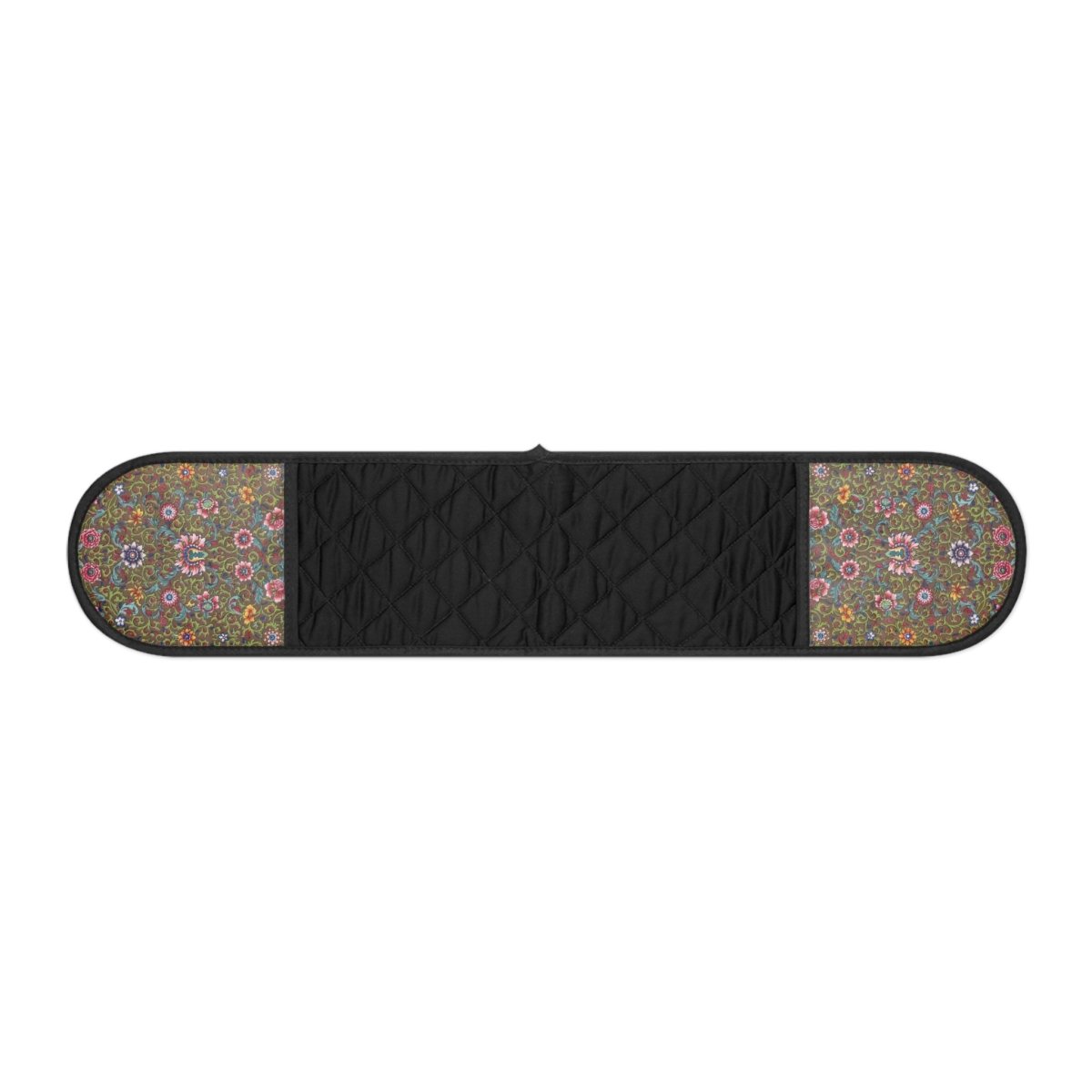 Oriental Botanical in Green and Pink | Double Oven Mitt - Double Oven Mitt - Piccolo Fiore Prints