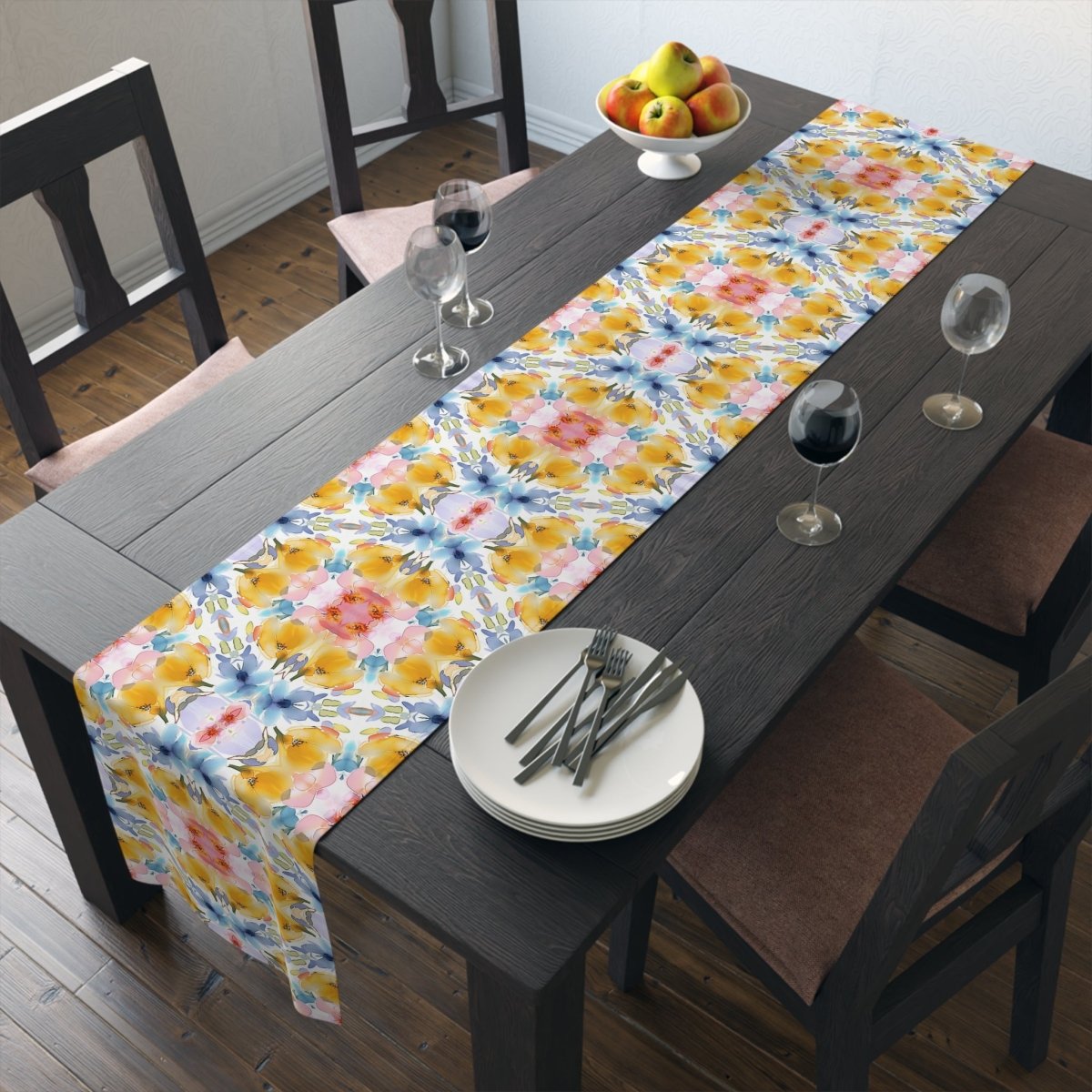 Oval Floral Bloom | Table Runner - Table Runner - Piccolo Fiore Prints