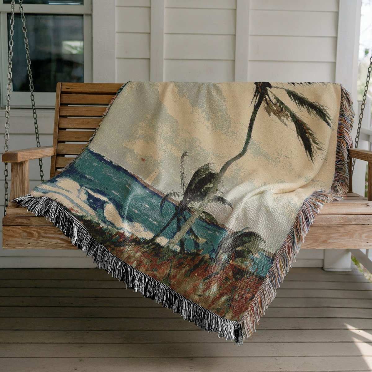 Palm Trees | Woven Blanket - Woven Blanket - Piccolo Fiore Prints