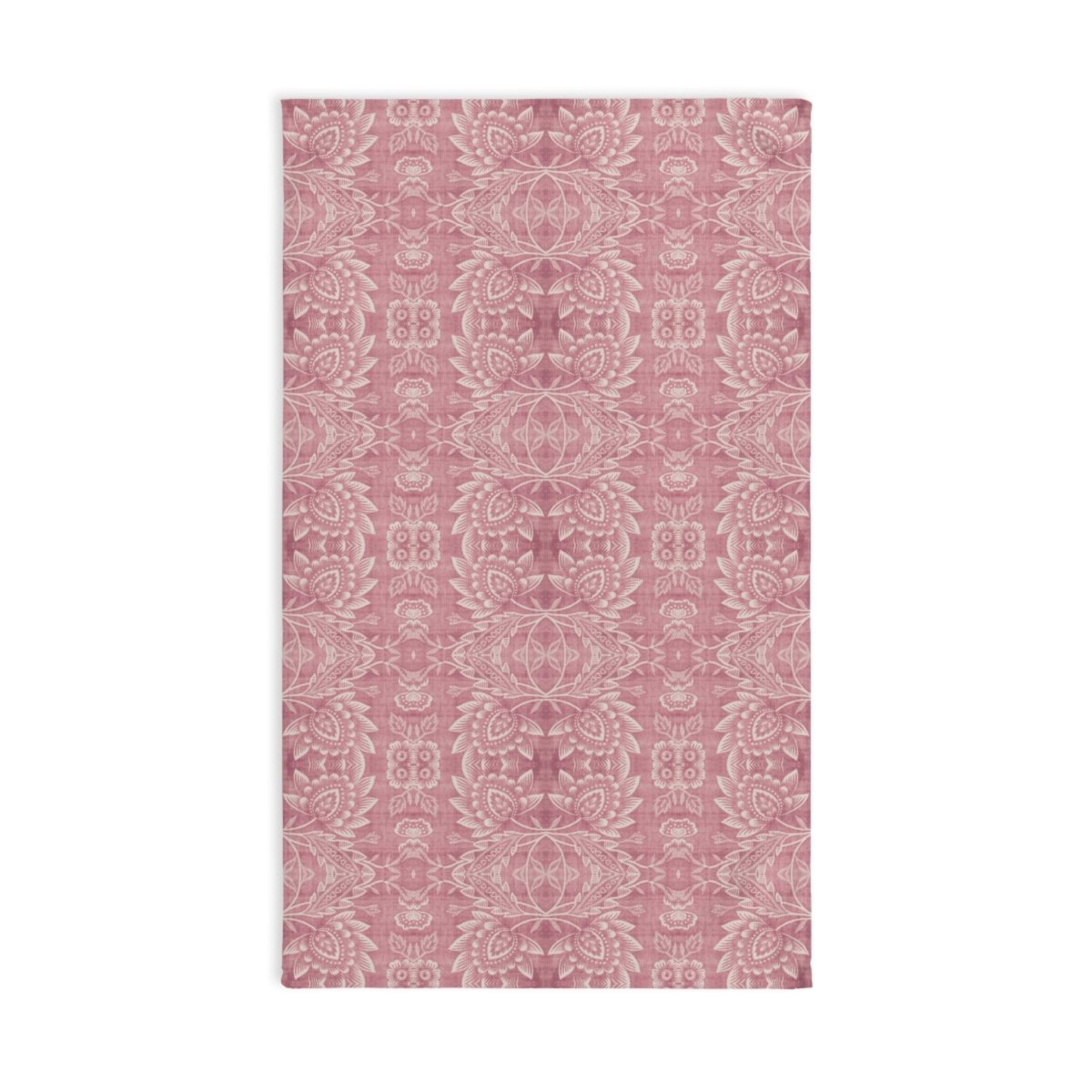 Paloma Floral Damask Stripe in Dusky Rose Pink and White | Hand Towel - Hand Towel - Piccolo Fiore Prints