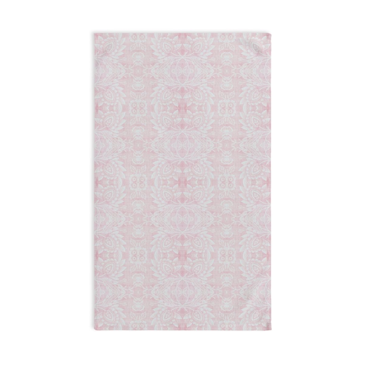 Paloma Floral Damask Stripe in Light Pink and White | Hand Towel - Hand Towel - Piccolo Fiore Prints