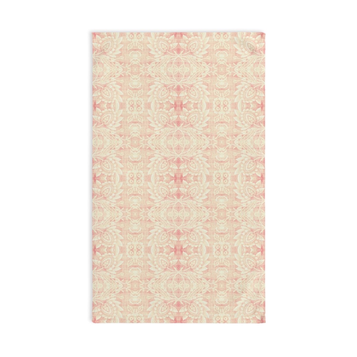 Paloma Floral Damask Stripe in Pink and Cream | Hand Towel - Hand Towel - Piccolo Fiore Prints