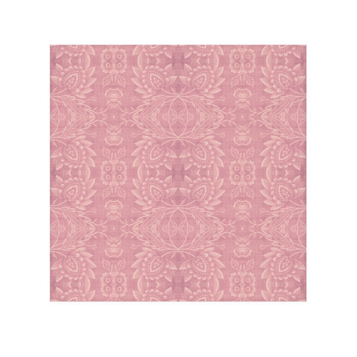 Paloma Floral Damask Stripe in Rose Pink and Cream | Face Towel - Face Towel - Piccolo Fiore Prints