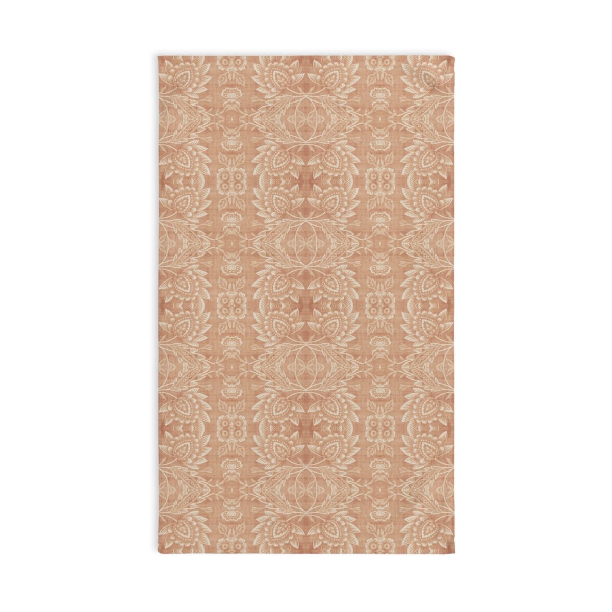 Paloma Floral Damask Stripe in Tan and Cream | Hand Towel - Hand Towel - Piccolo Fiore Prints