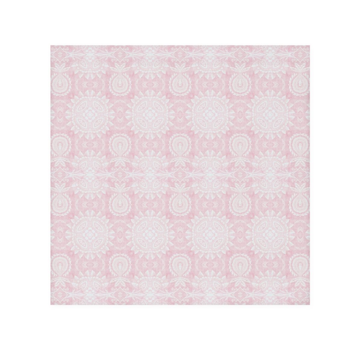 Paloma Flowers and Pineapples in Light Pink and White | Face Towel - Face Towel - Piccolo Fiore Prints