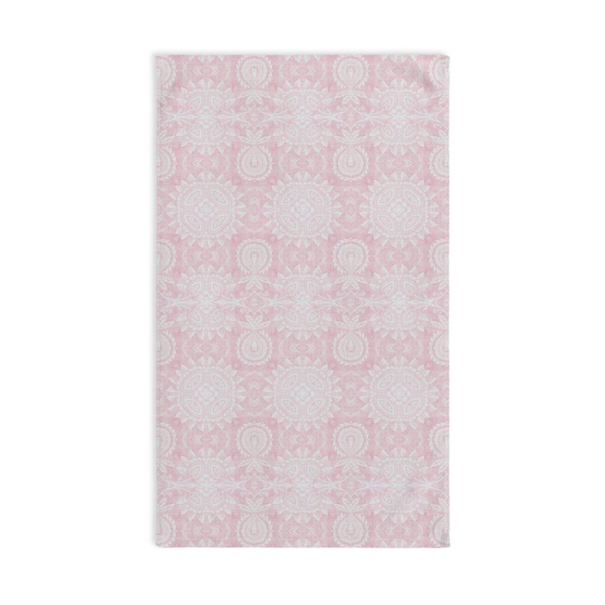 Paloma Flowers and Pineapples in Light Pink and White | Hand Towel - Hand Towel - Piccolo Fiore Prints
