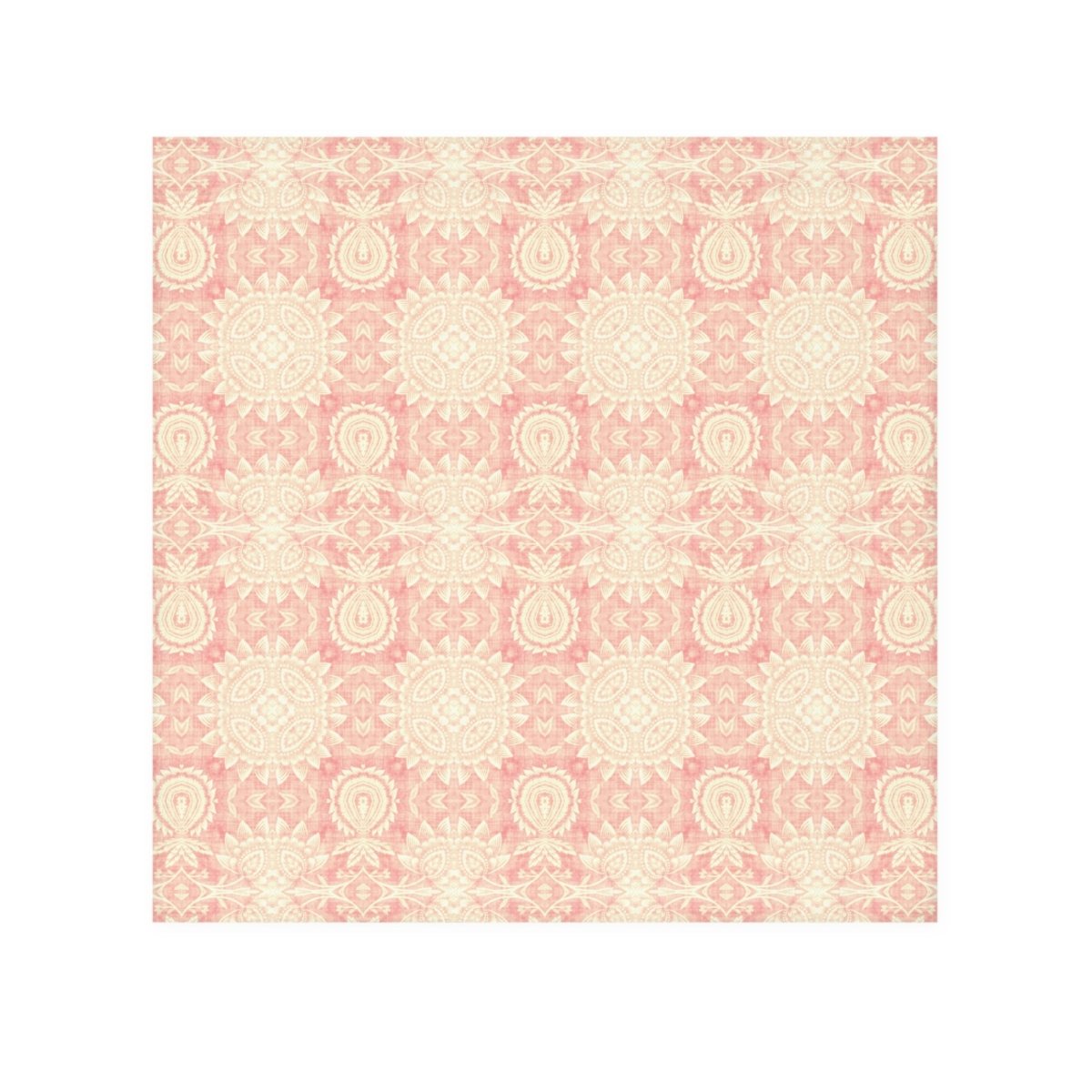 Paloma Flowers and Pineapples in Pink and Cream | Face Towel - Face Towel - Piccolo Fiore Prints