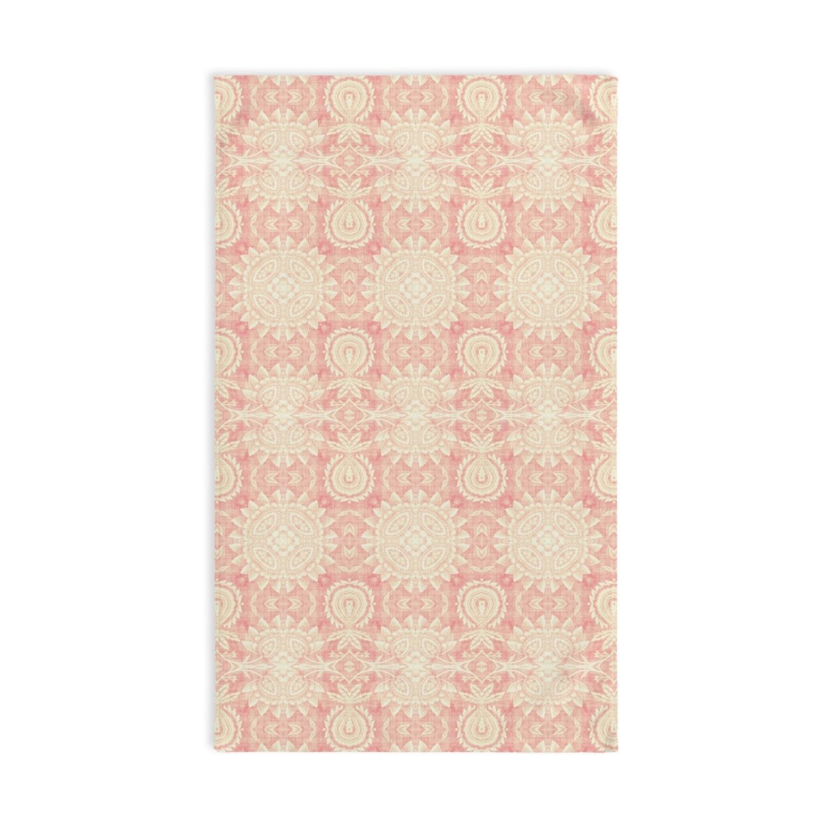 Paloma Flowers and Pineapples in Pink and Cream | Hand Towel - Hand Towel - Piccolo Fiore Prints