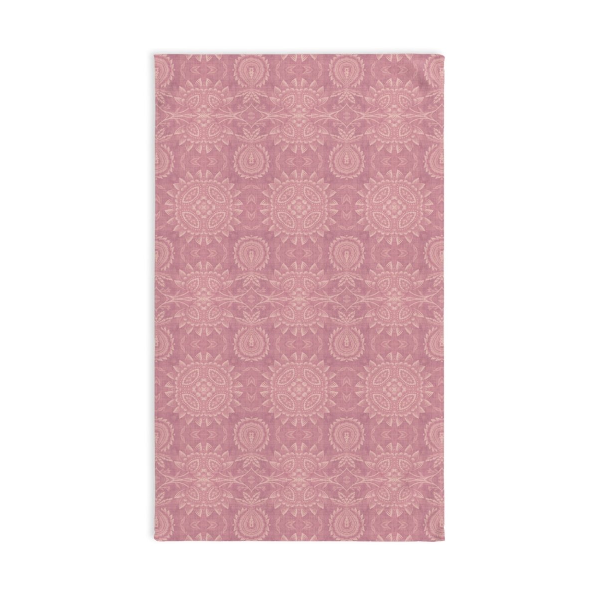 Paloma Flowers and Pineapples in Rose Pink and Cream | Hand Towel - Hand Towel - Piccolo Fiore Prints