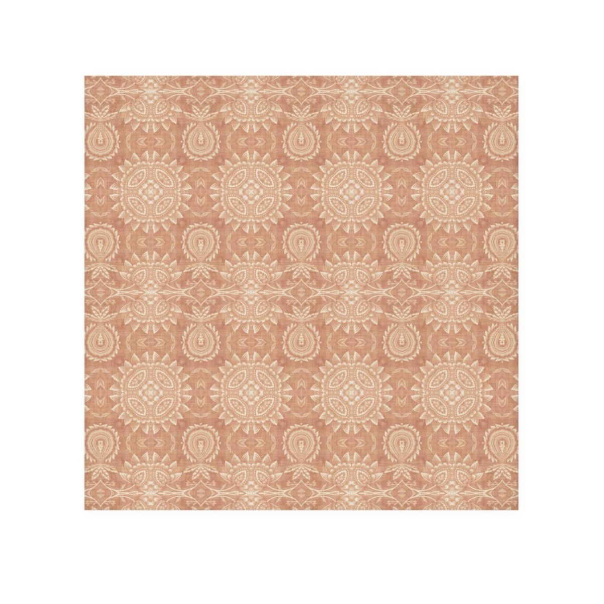 Paloma Flowers and Pineapples in Tan and Cream | Face Towel - Face Towel - Piccolo Fiore Prints