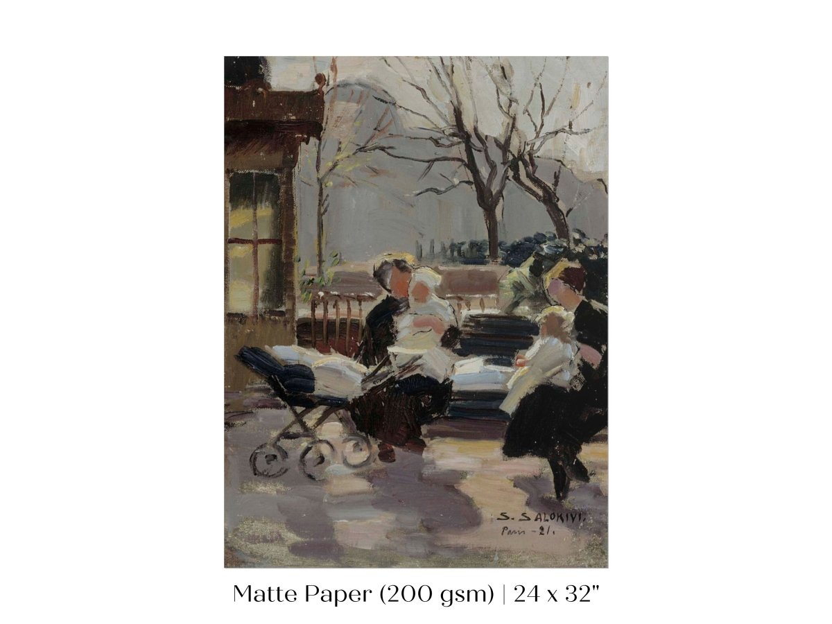 Park in Paris | P439 - Single Art Prints - Piccolo Fiore Prints