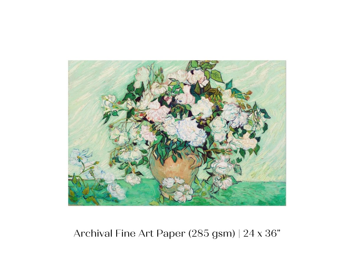 Pastel Green Roses | P40 - Single Art Prints - Piccolo Fiore Prints