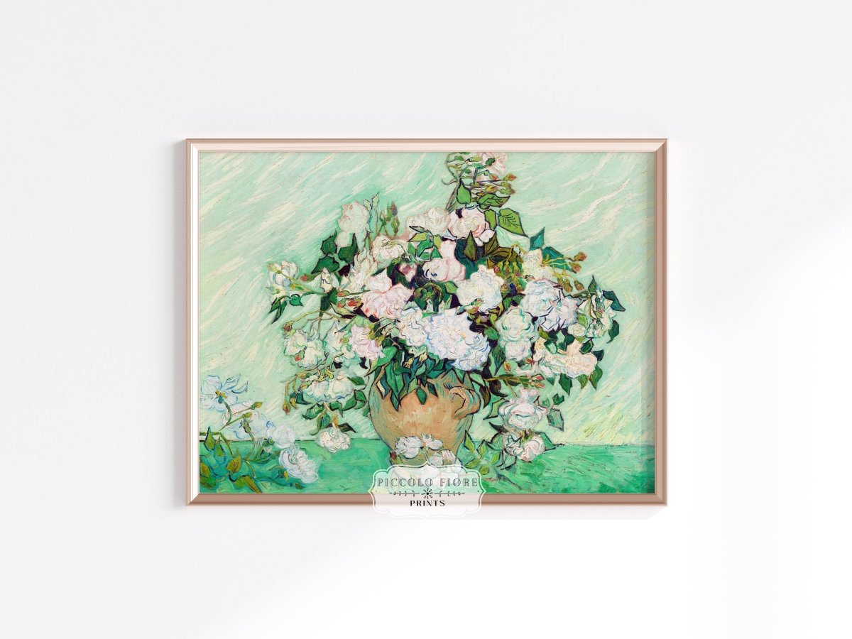 Pastel Green Roses | P40 - Single Art Prints - Piccolo Fiore Prints