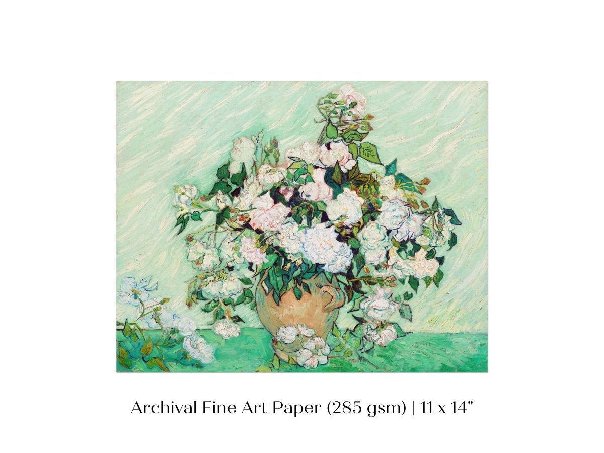 Pastel Green Roses | P40 - Single Art Prints - Piccolo Fiore Prints