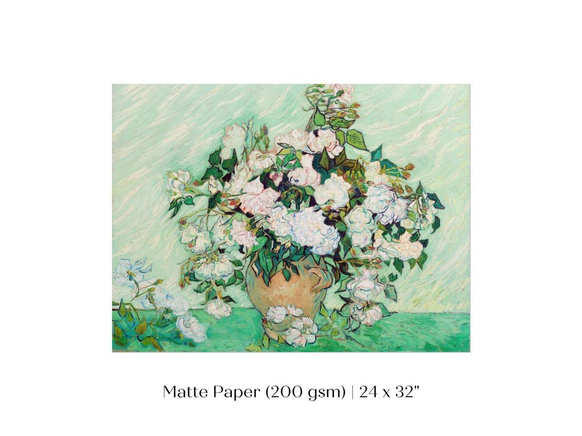 Pastel Green Roses | P40 - Single Art Prints - Piccolo Fiore Prints
