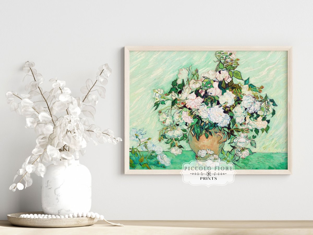 Pastel Green Roses | P40 - Single Art Prints - Piccolo Fiore Prints